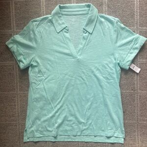🆕NWT Talbots Short Sleeve Collared Tee